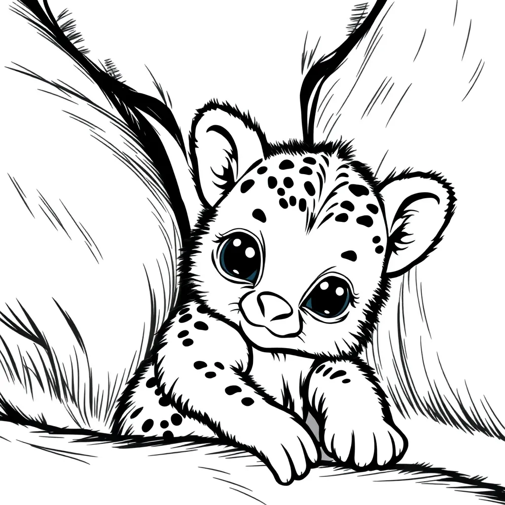 Baby Animal coloring page