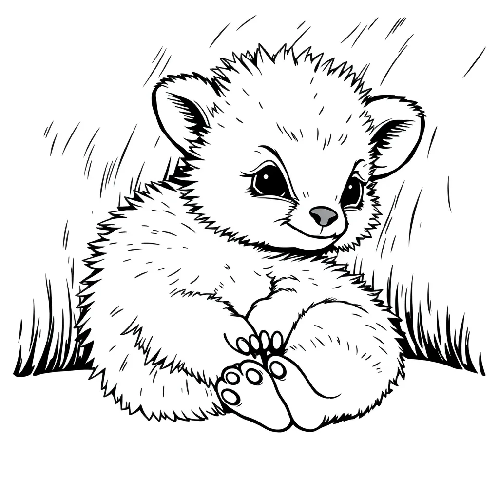Baby Animal coloring page