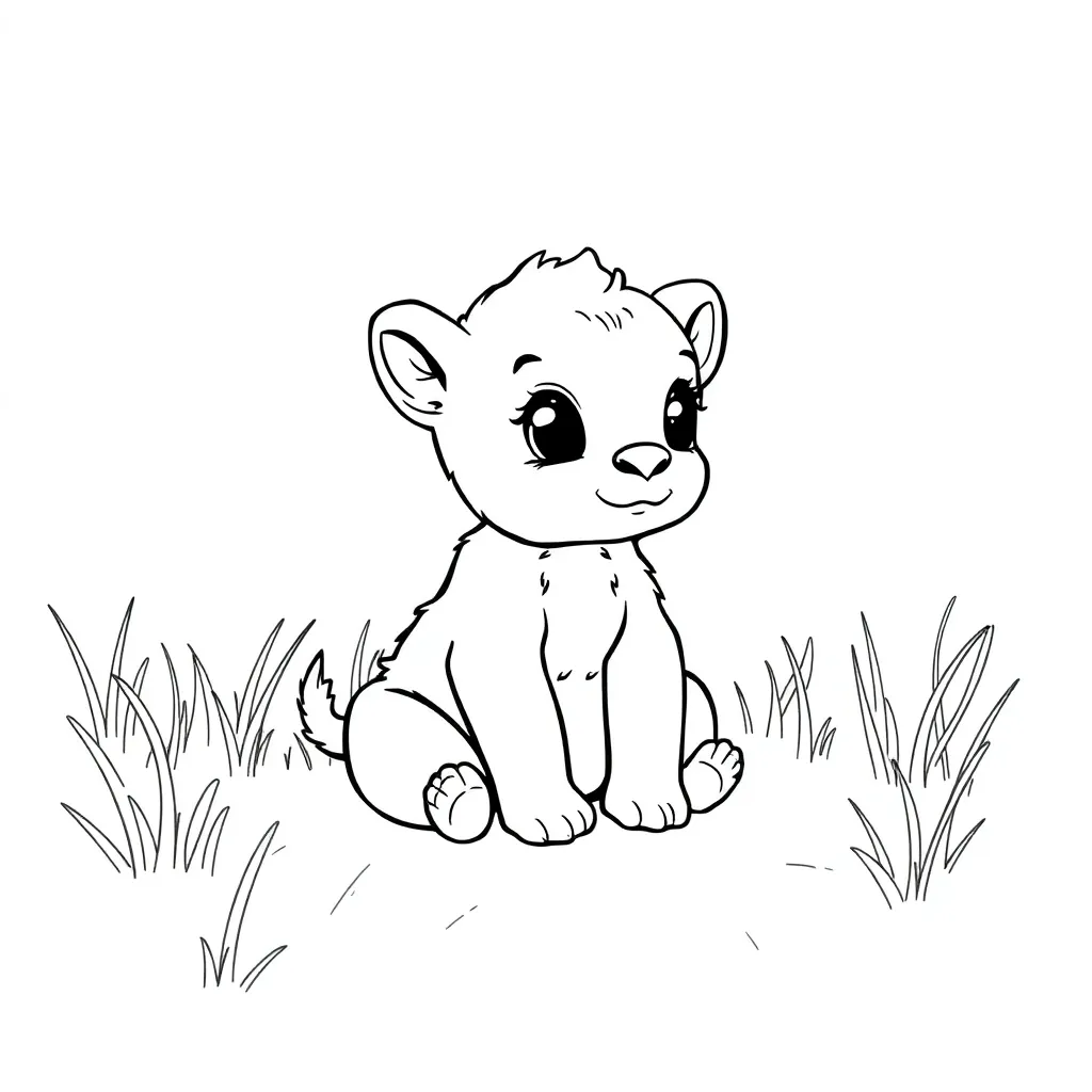 Baby Animal coloring page