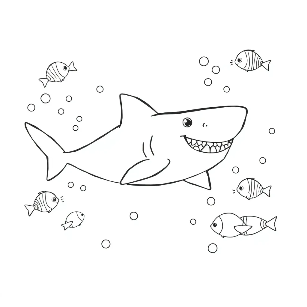 Baby Shark coloring page