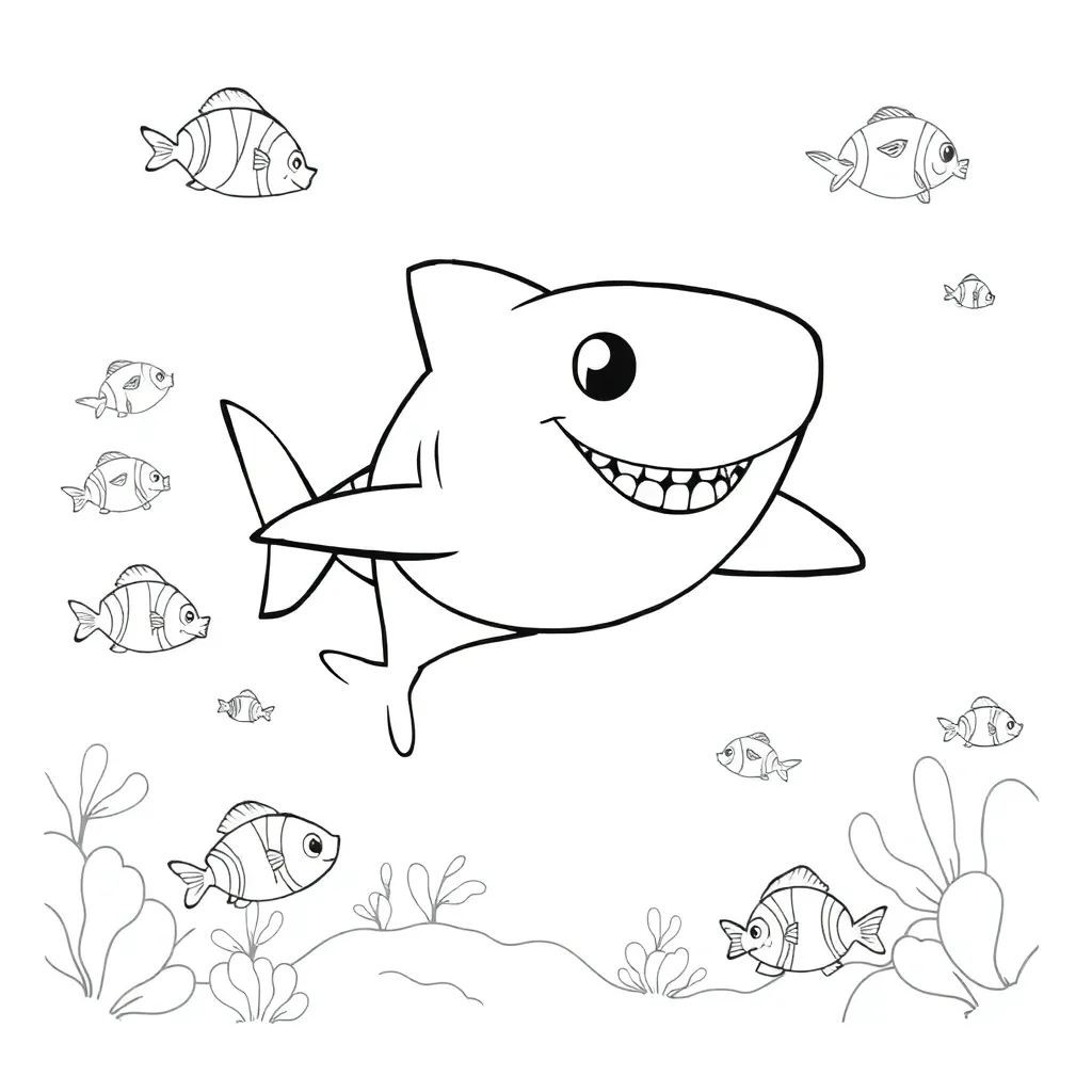 Baby Shark coloring page