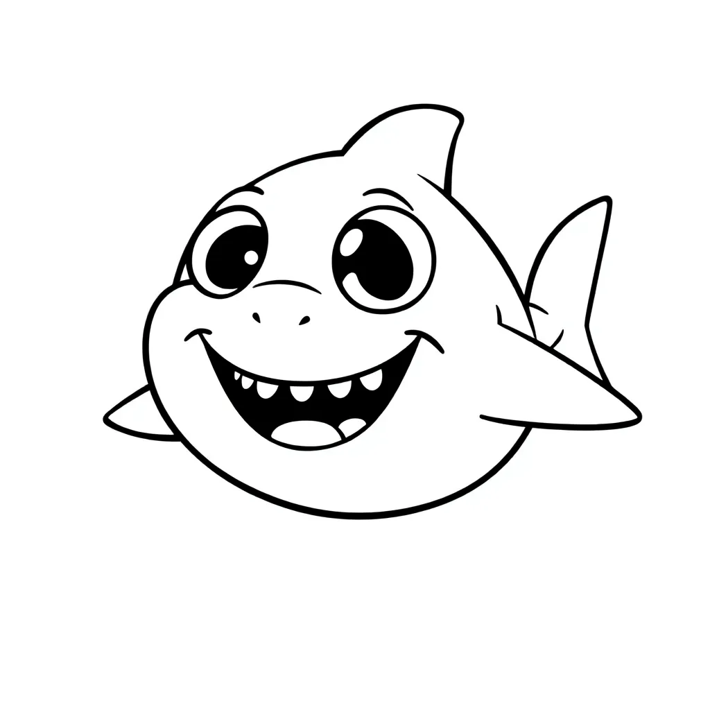 Baby Shark coloring page
