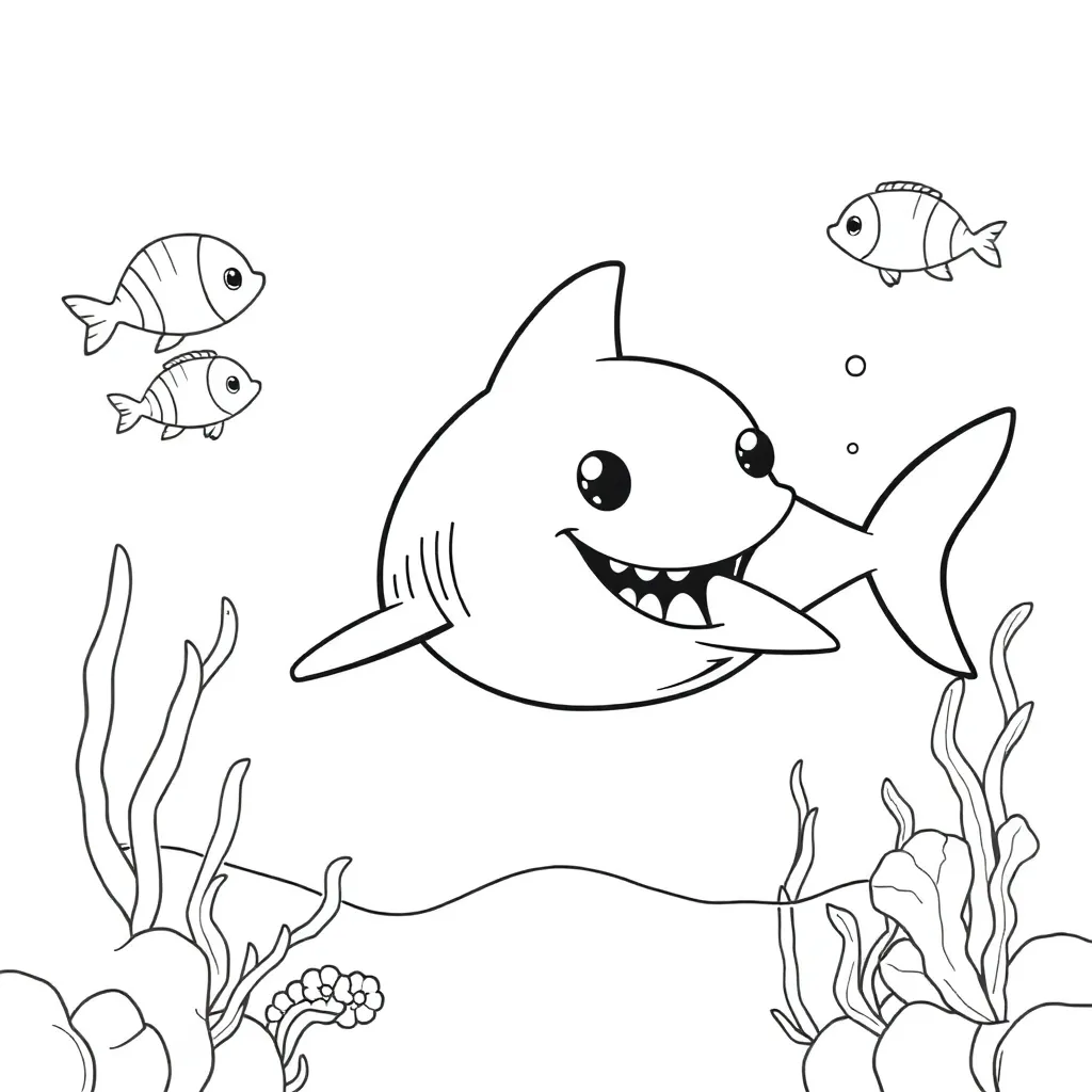 Baby Shark coloring page