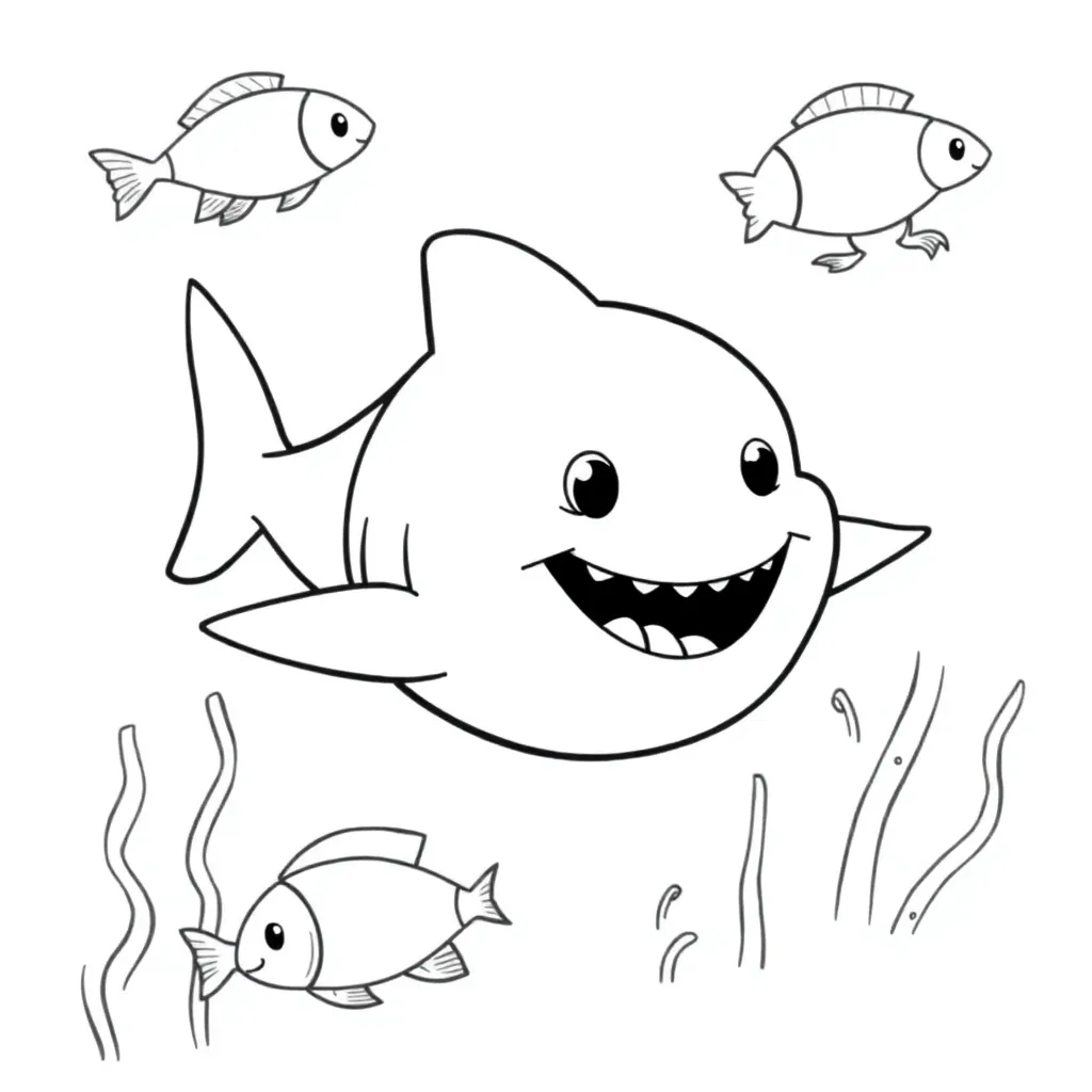 Baby Shark coloring page
