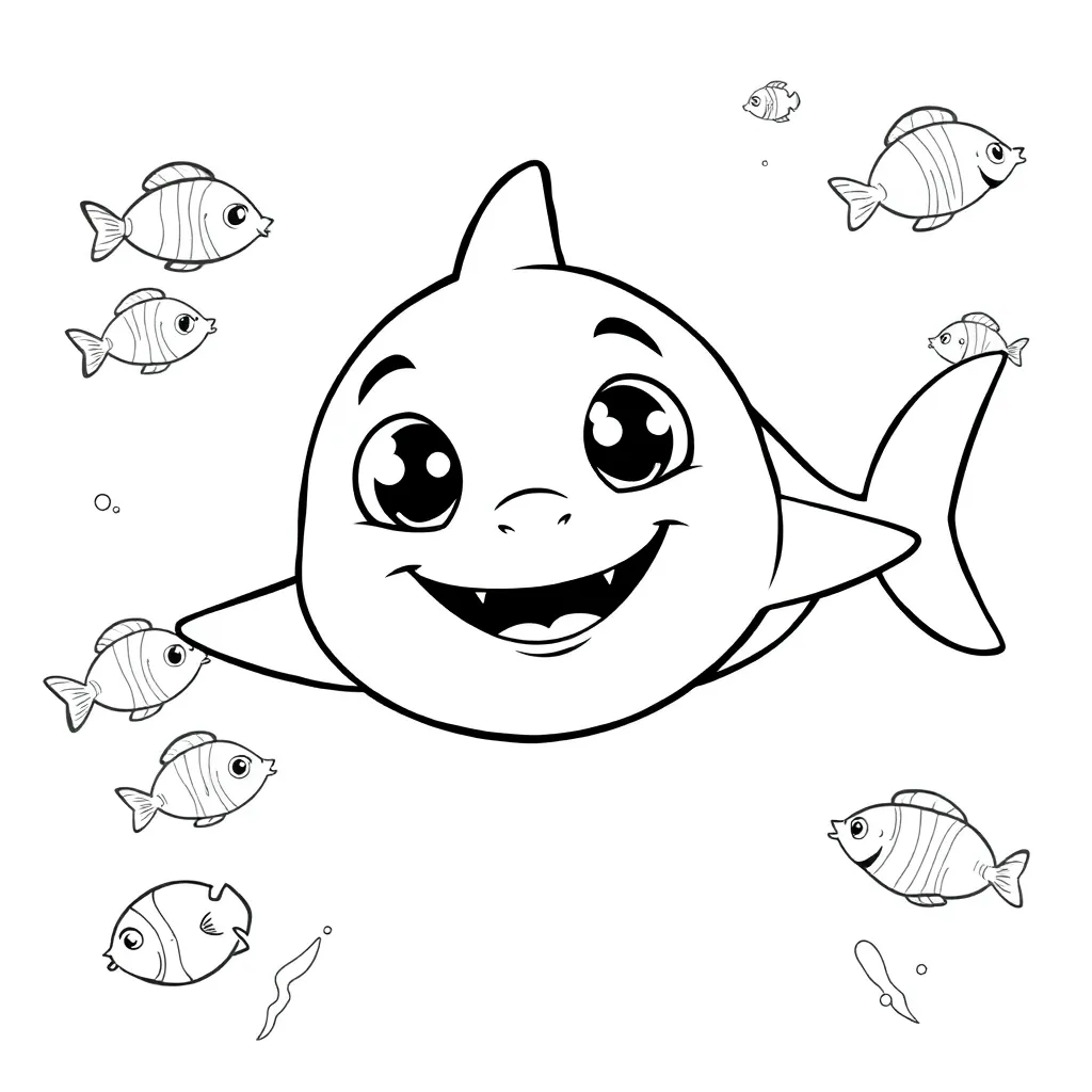 Baby Shark coloring page