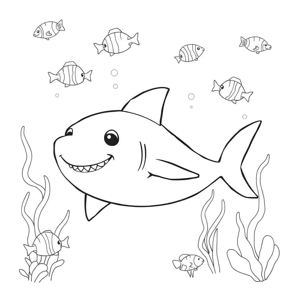 Baby Shark coloring page