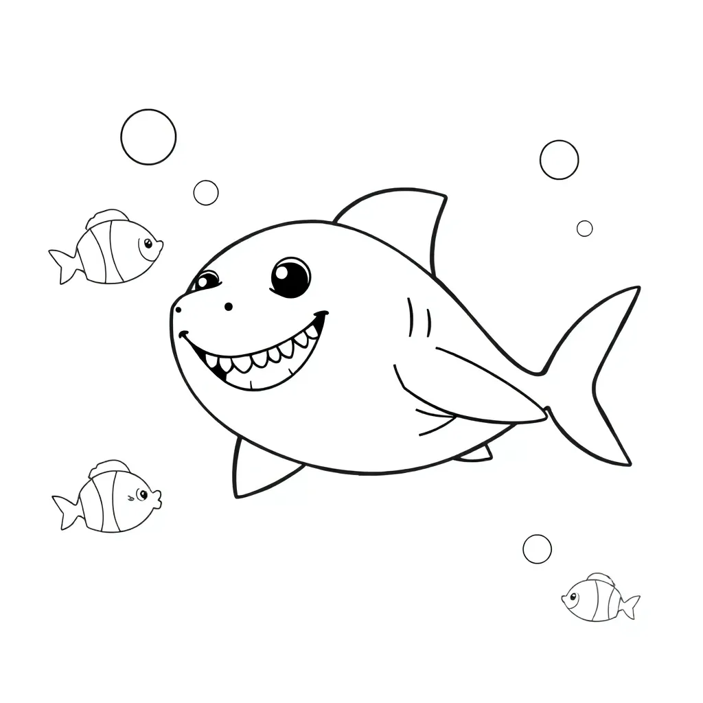 Baby Shark coloring page
