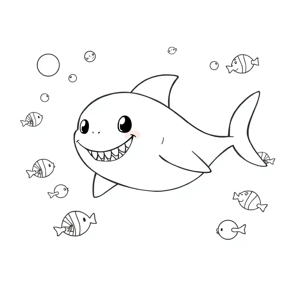 Baby Shark coloring page