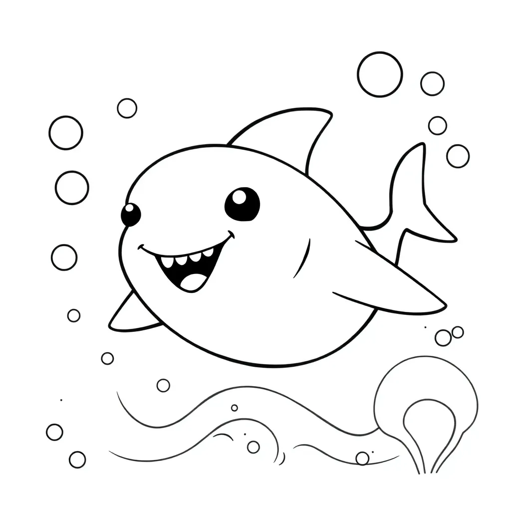 Baby Shark coloring page