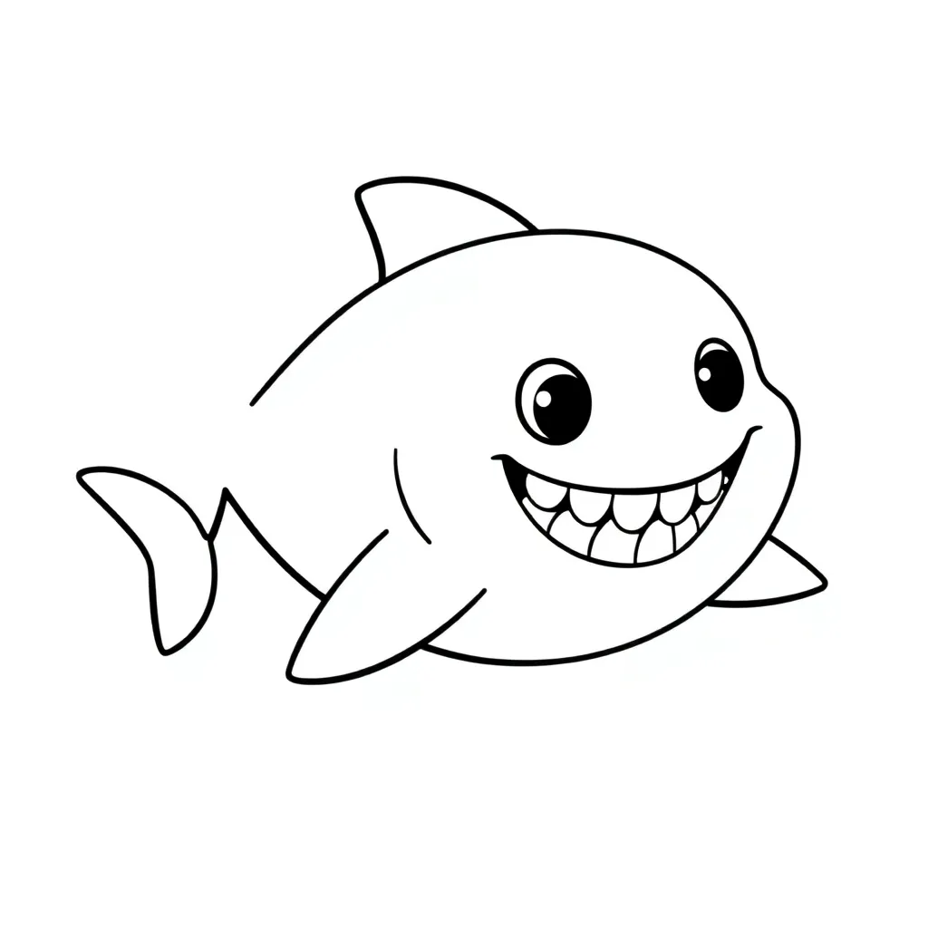Baby Shark coloring page