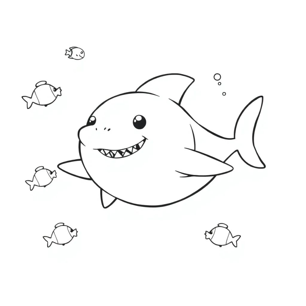 Baby Shark coloring page