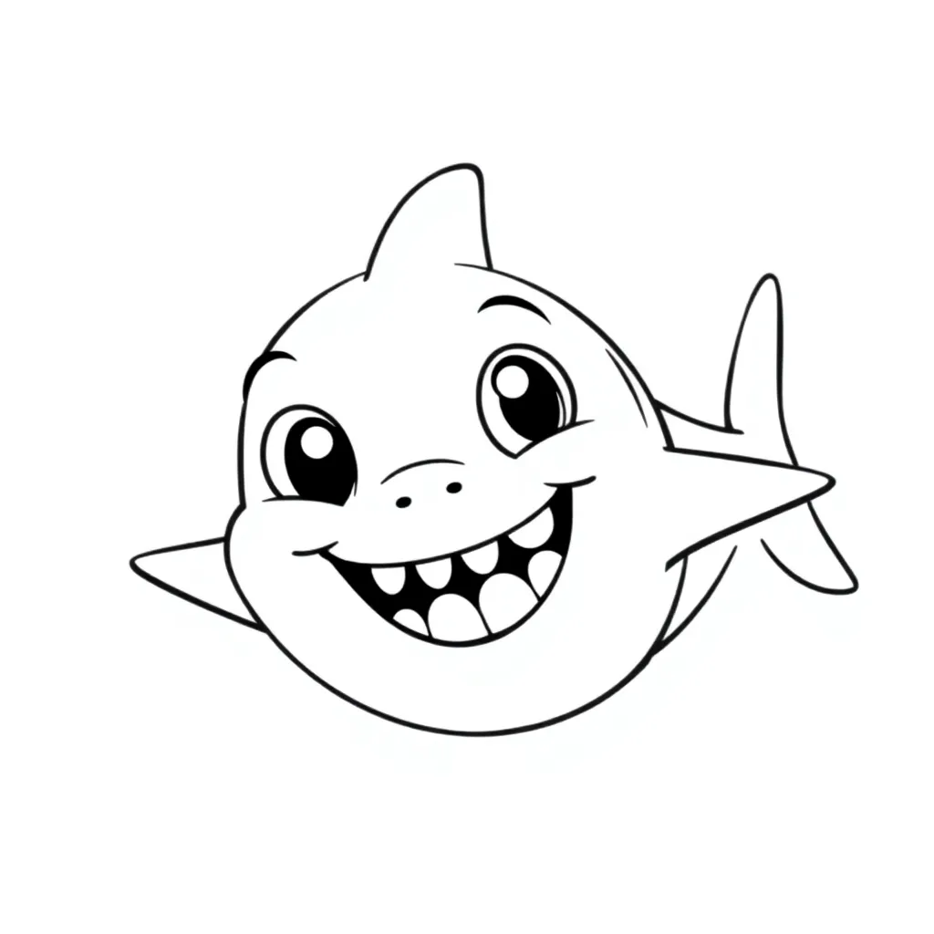 Baby Shark coloring page