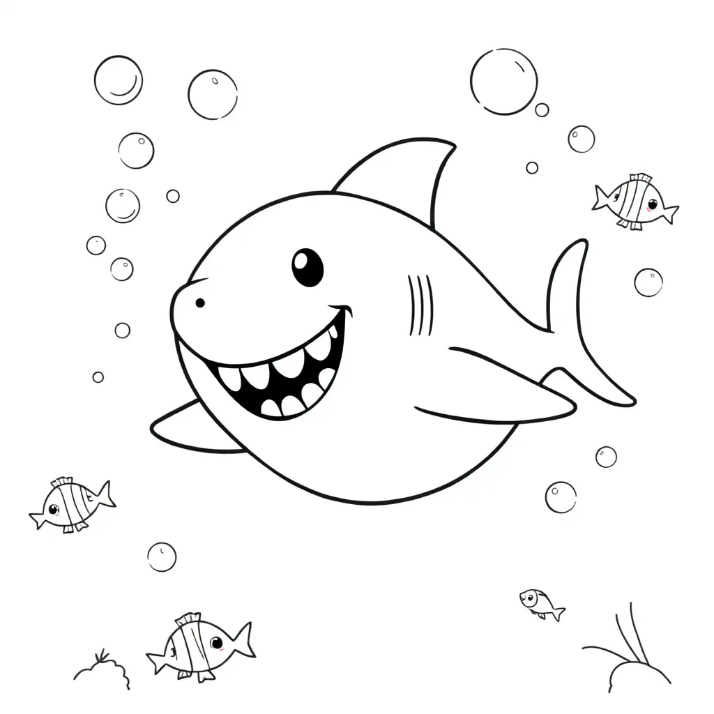 Baby Shark coloring page