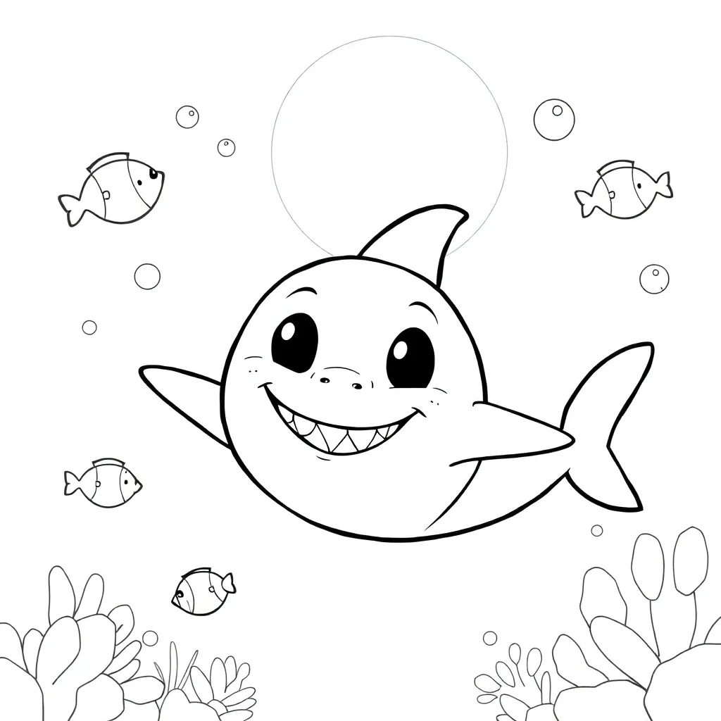 Baby Shark coloring page