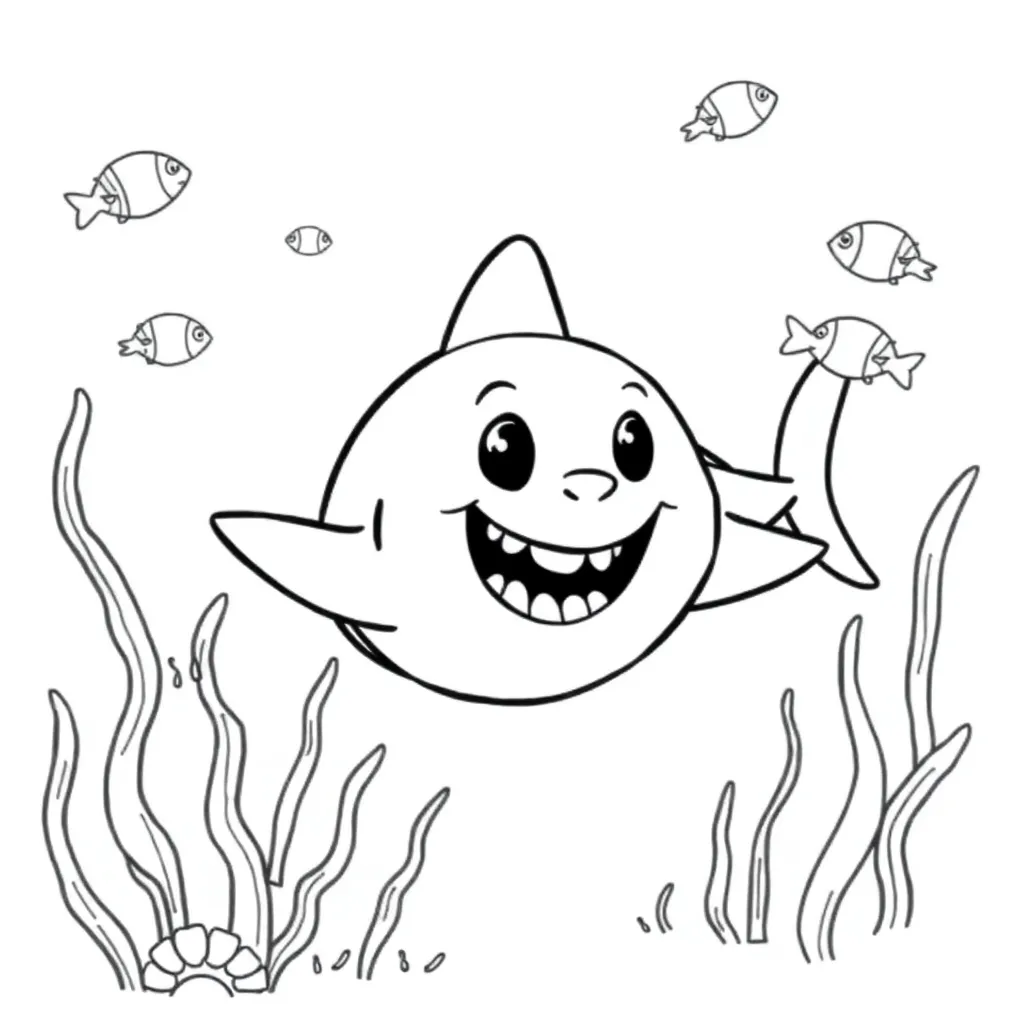 Baby Shark coloring page