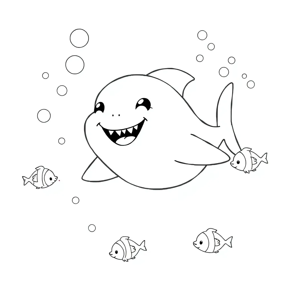Baby Shark coloring page