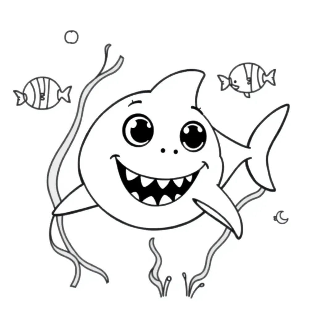 Baby Shark coloring page