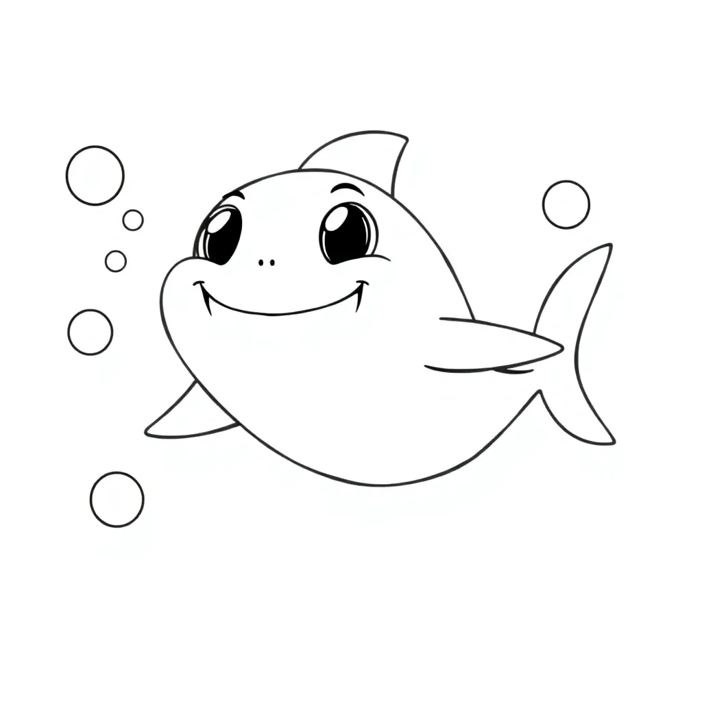 Baby Shark coloring page