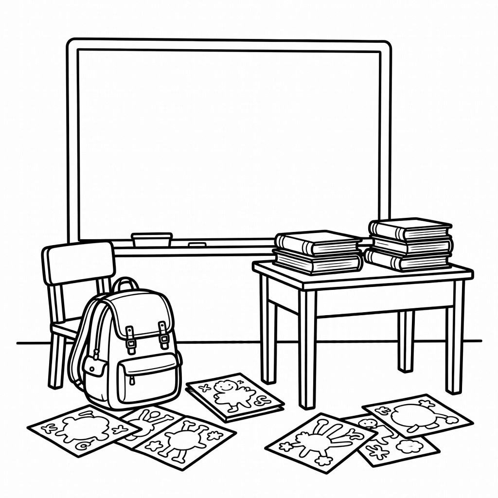 Back To School coloring page