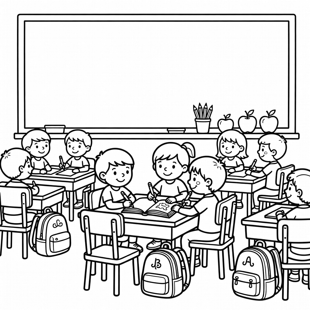 Back To School coloring page