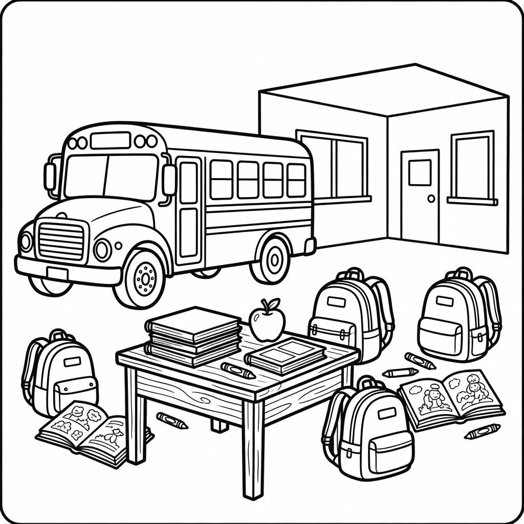 Back To School coloring page