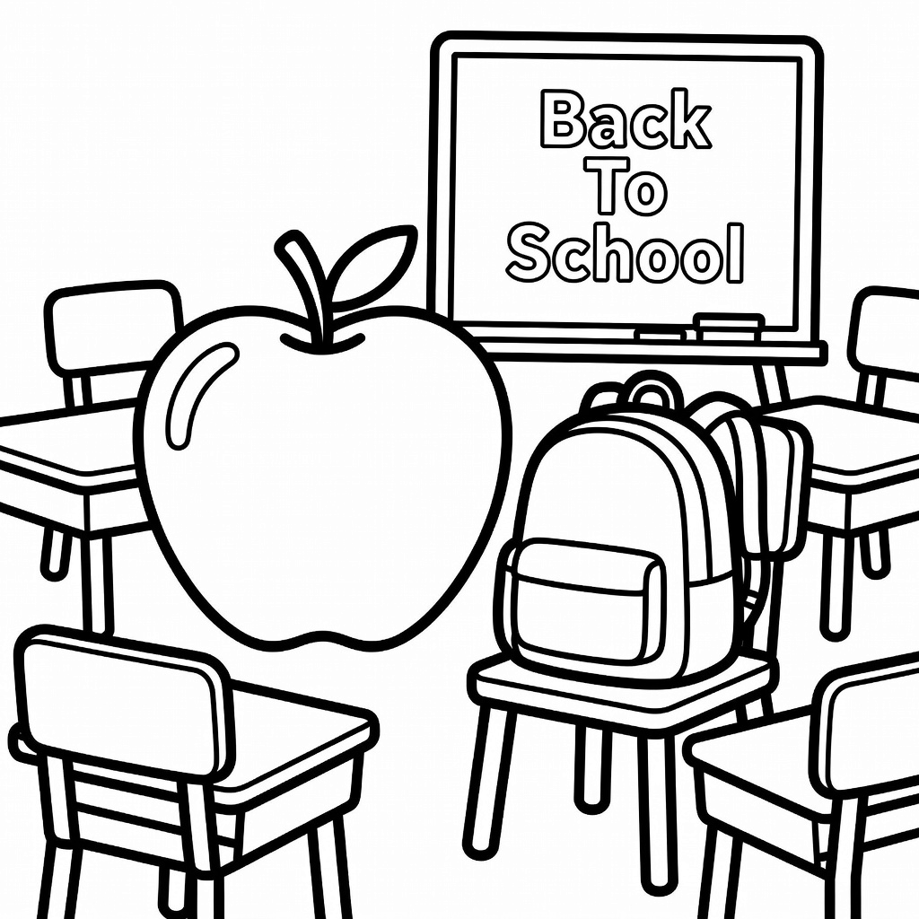 Back To School coloring page