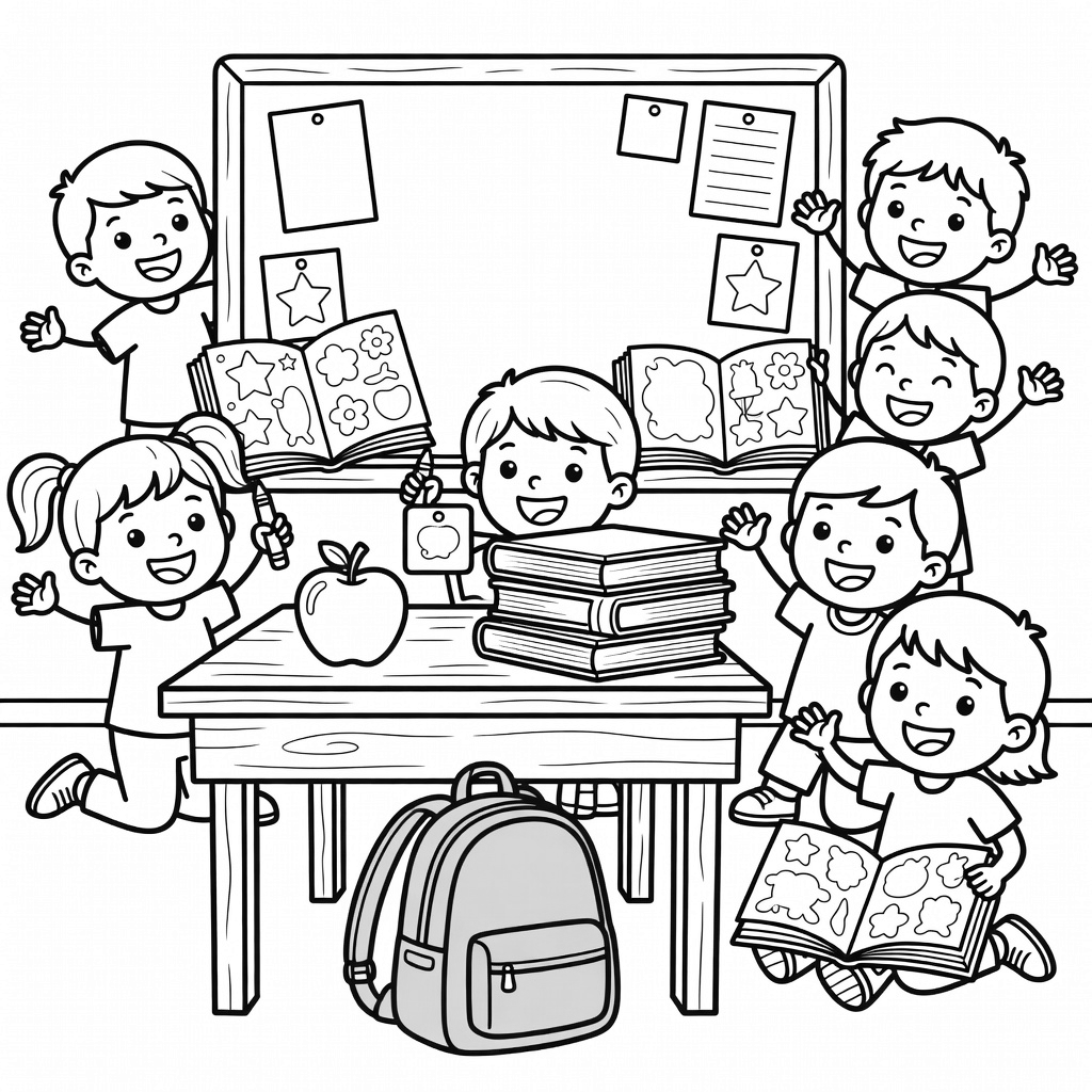 Back To School coloring page