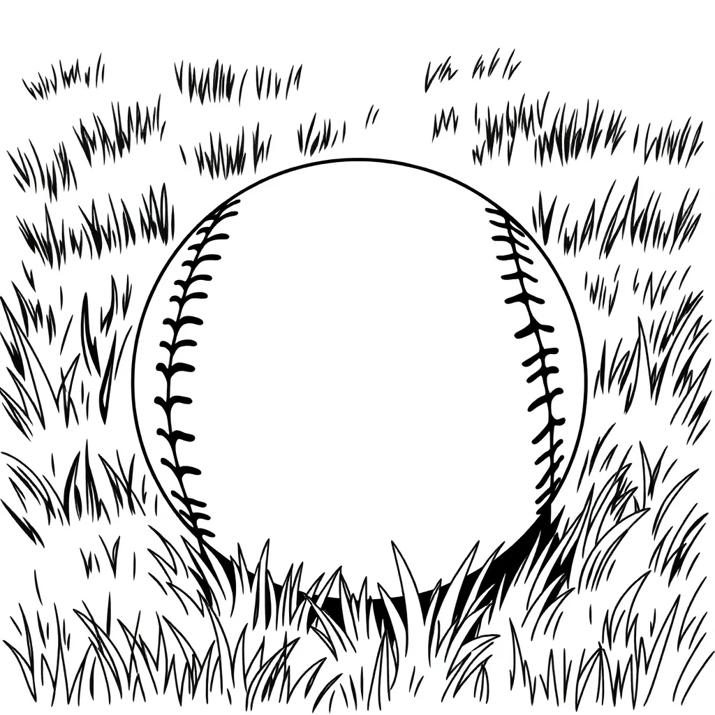 Baseball coloring page
