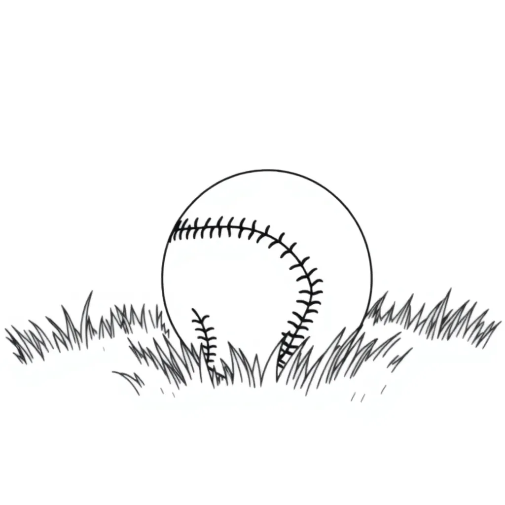 Baseball coloring page