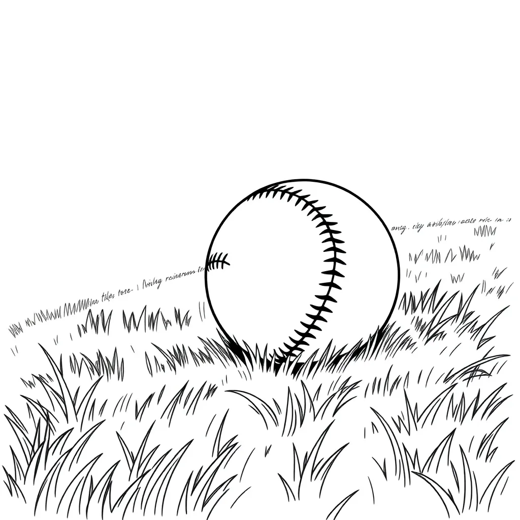 Baseball coloring page