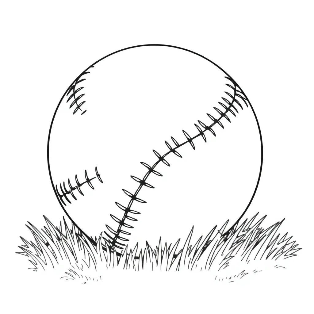 Baseball coloring page