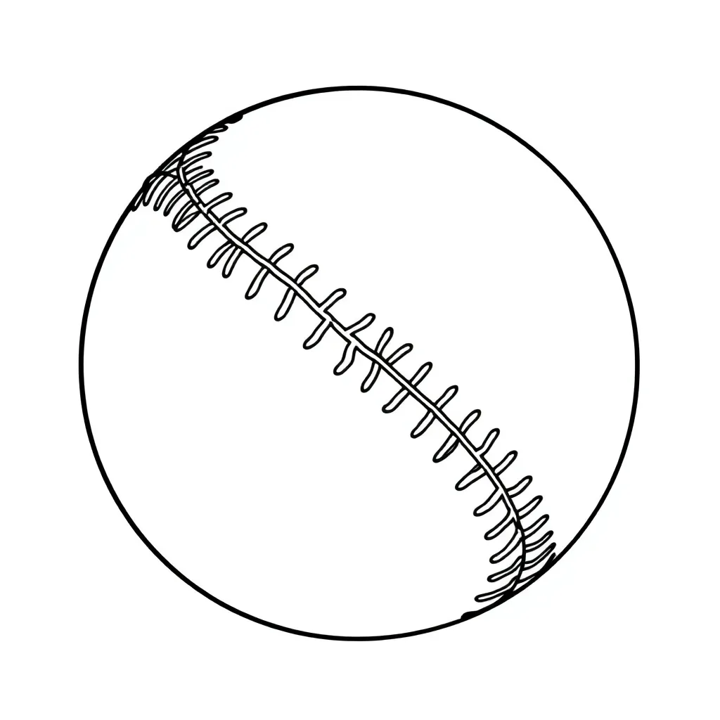 Baseball coloring page