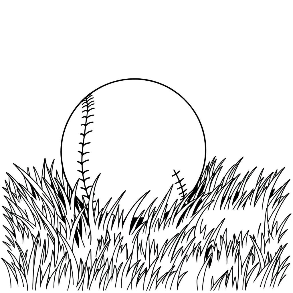 Baseball coloring page