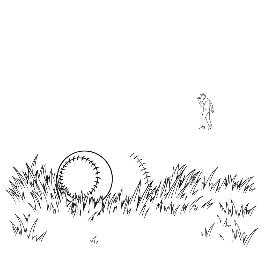Baseball coloring page