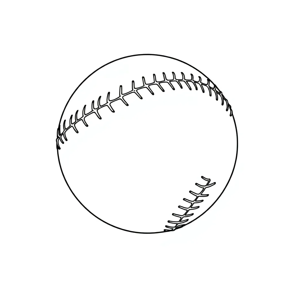 Baseball coloring page