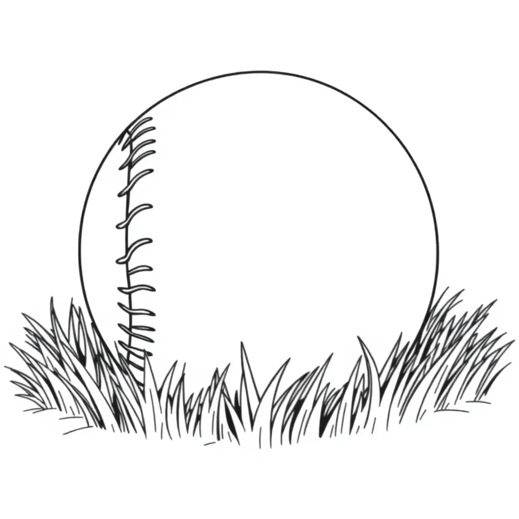 Baseball coloring page