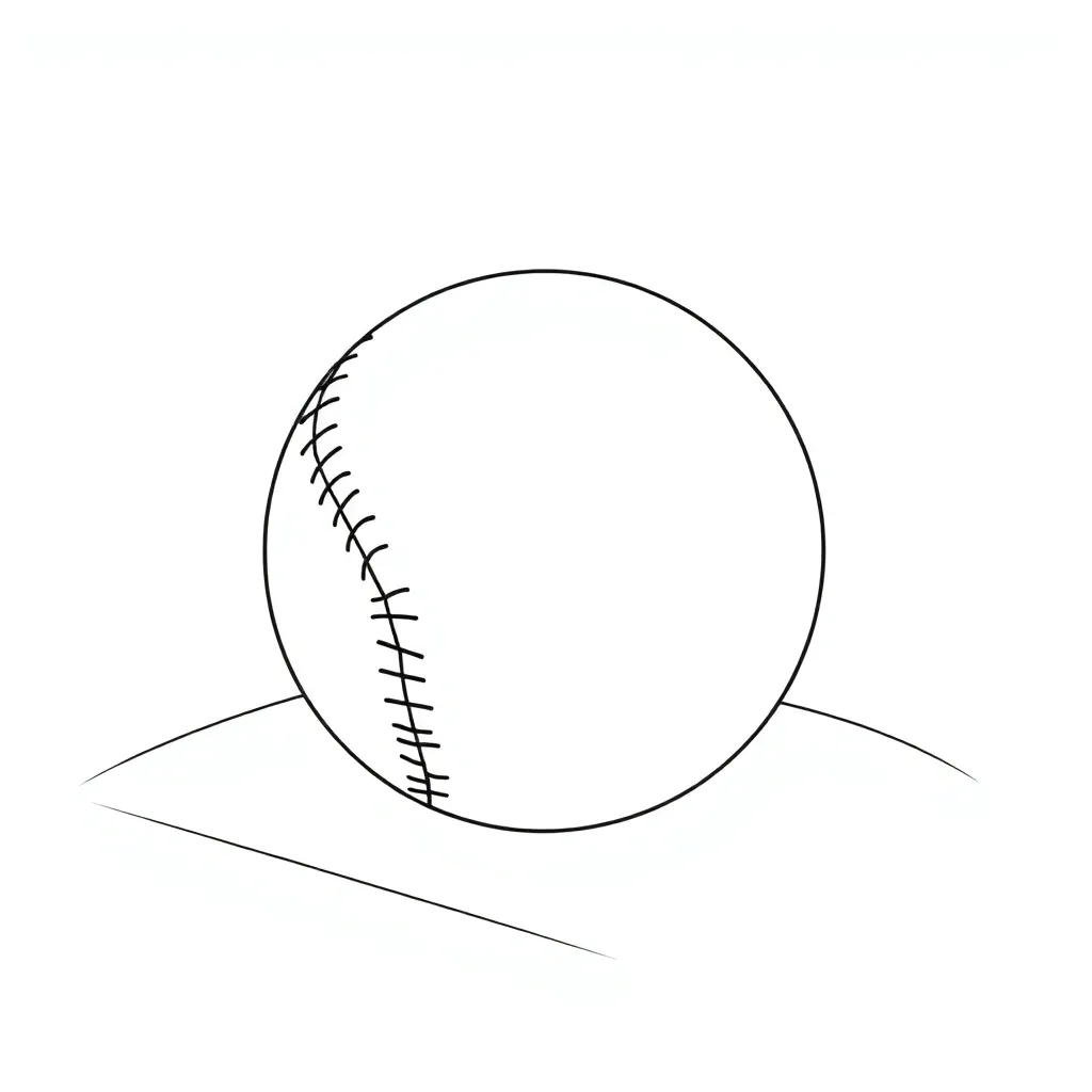 Baseball coloring page