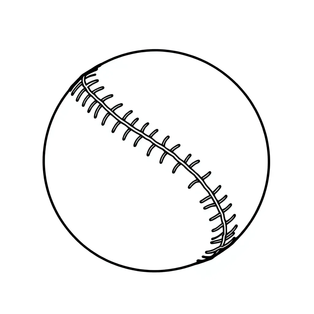 Baseball coloring page