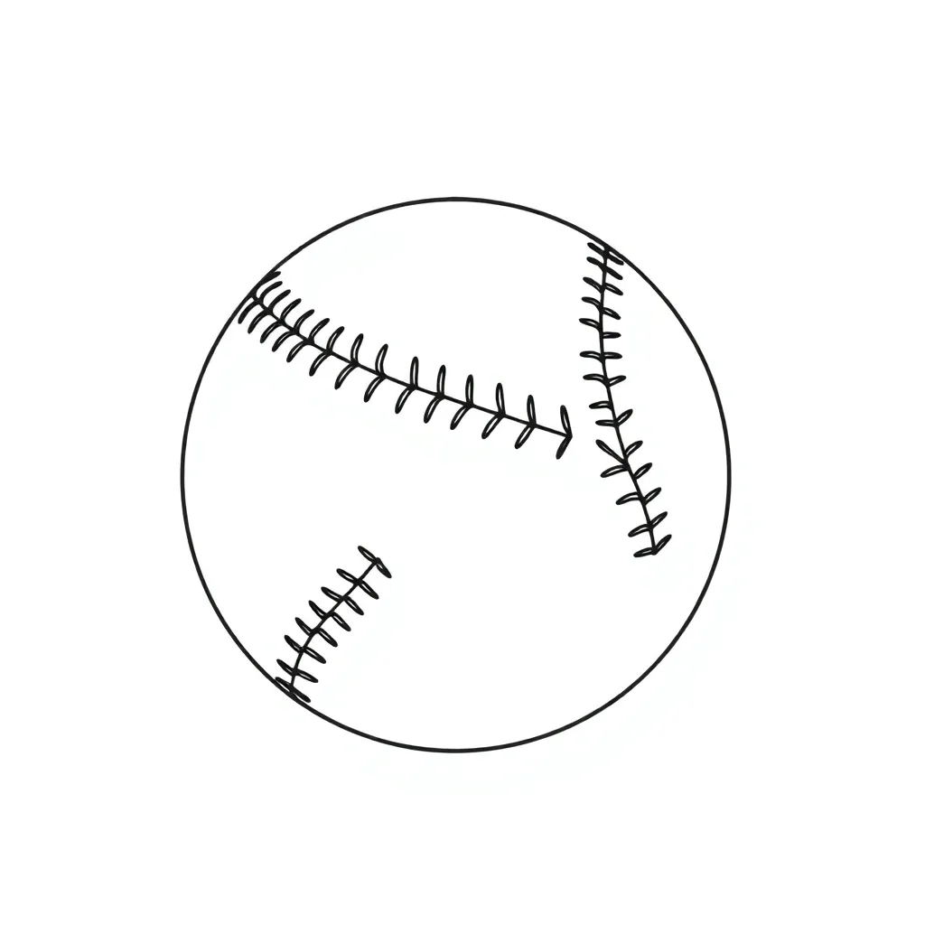 Baseball coloring page