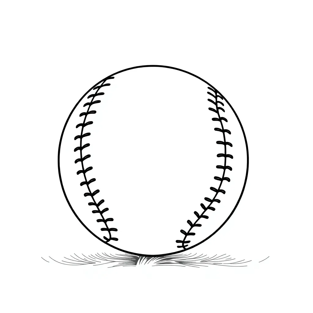 Baseball coloring page