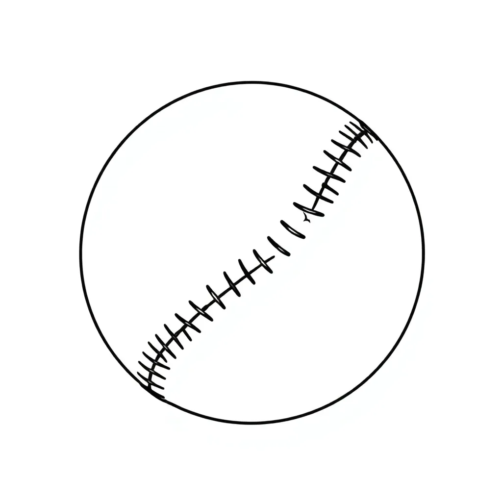 Baseball coloring page
