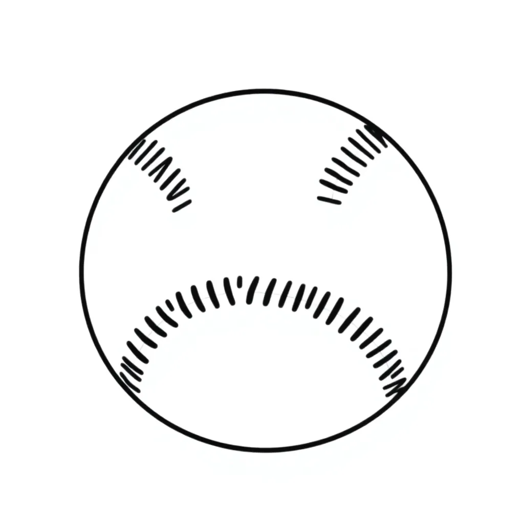 Baseball coloring page