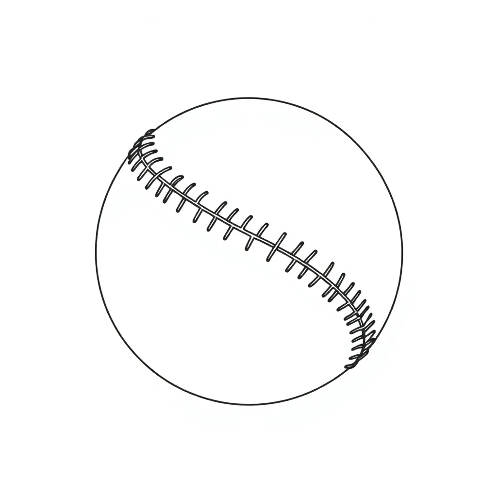 Baseball coloring page