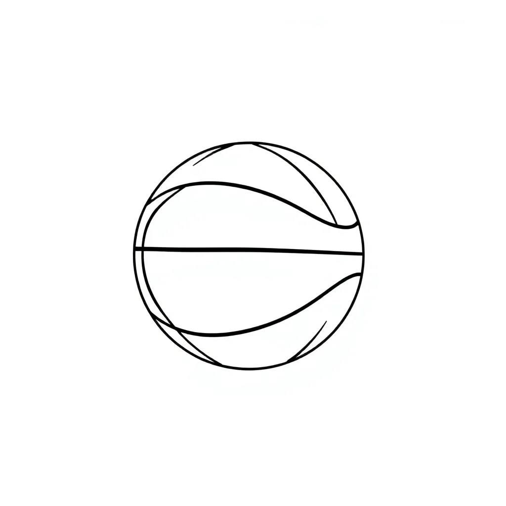 Basketball coloring page