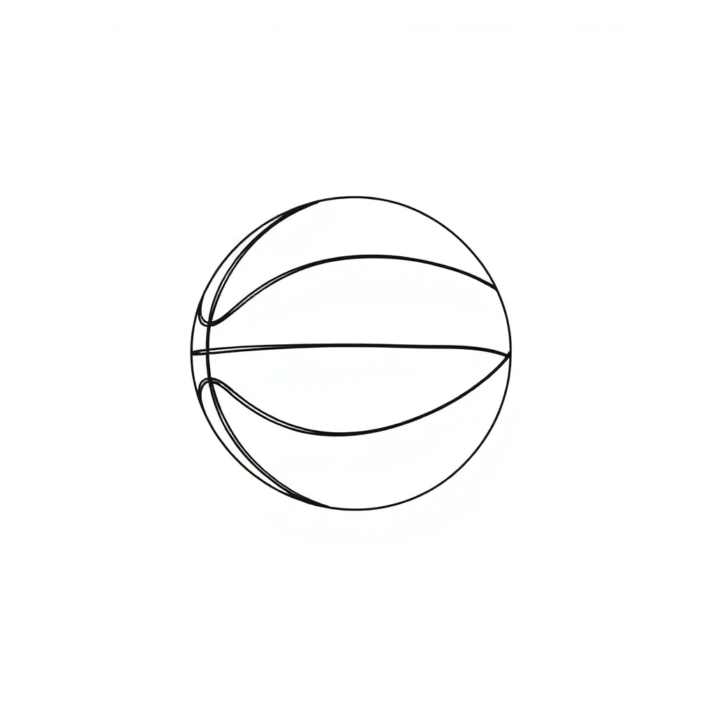 Basketball coloring page