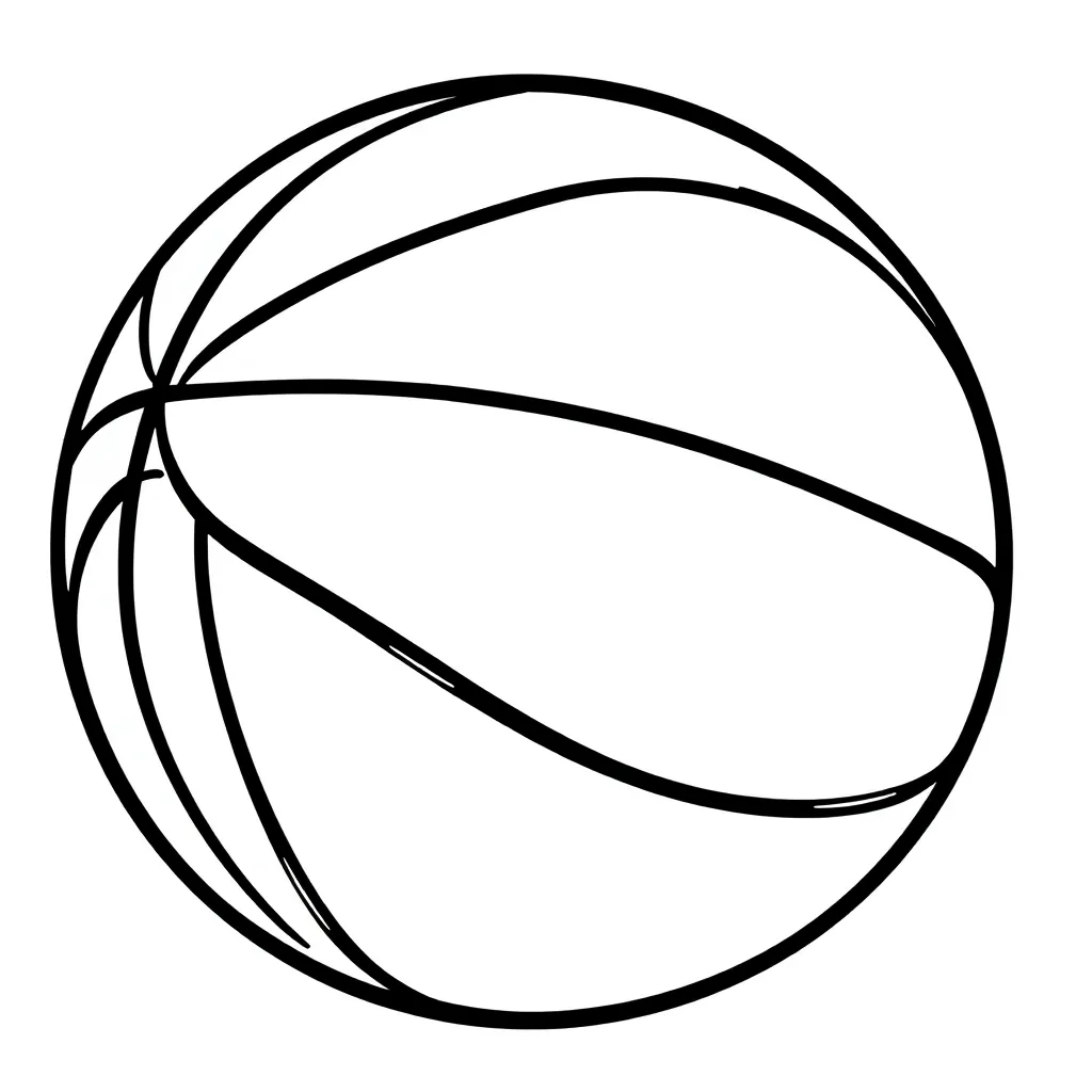 Basketball coloring page