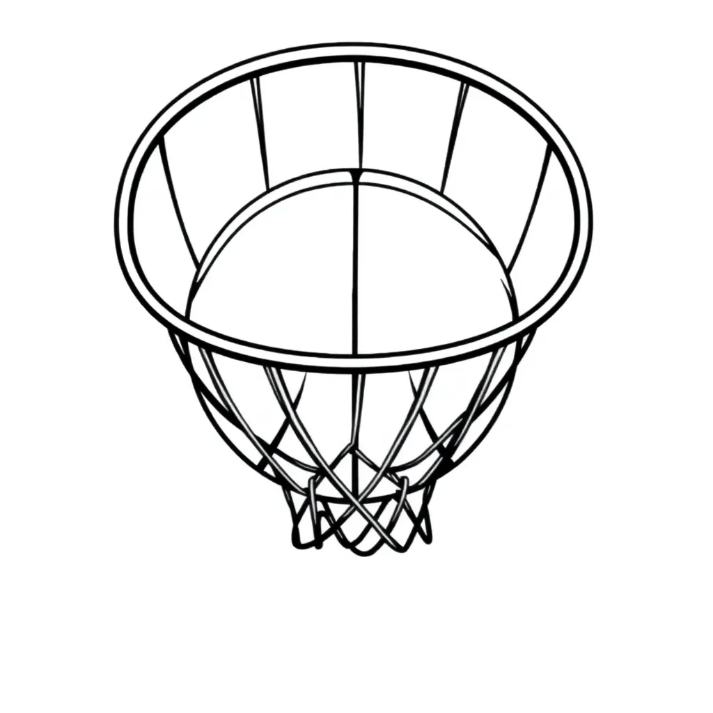 Basketball coloring page