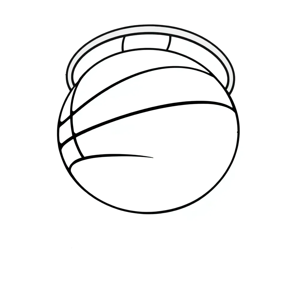 Basketball coloring page
