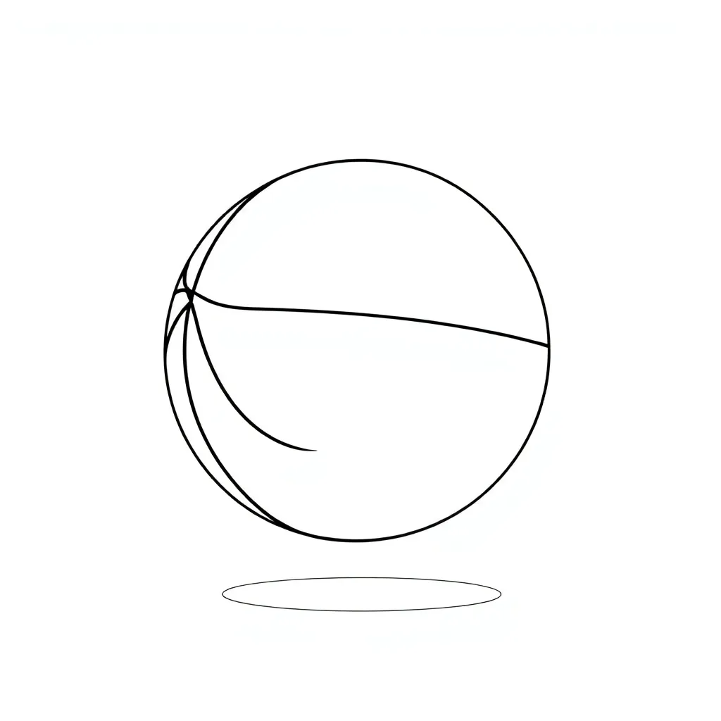 Basketball coloring page