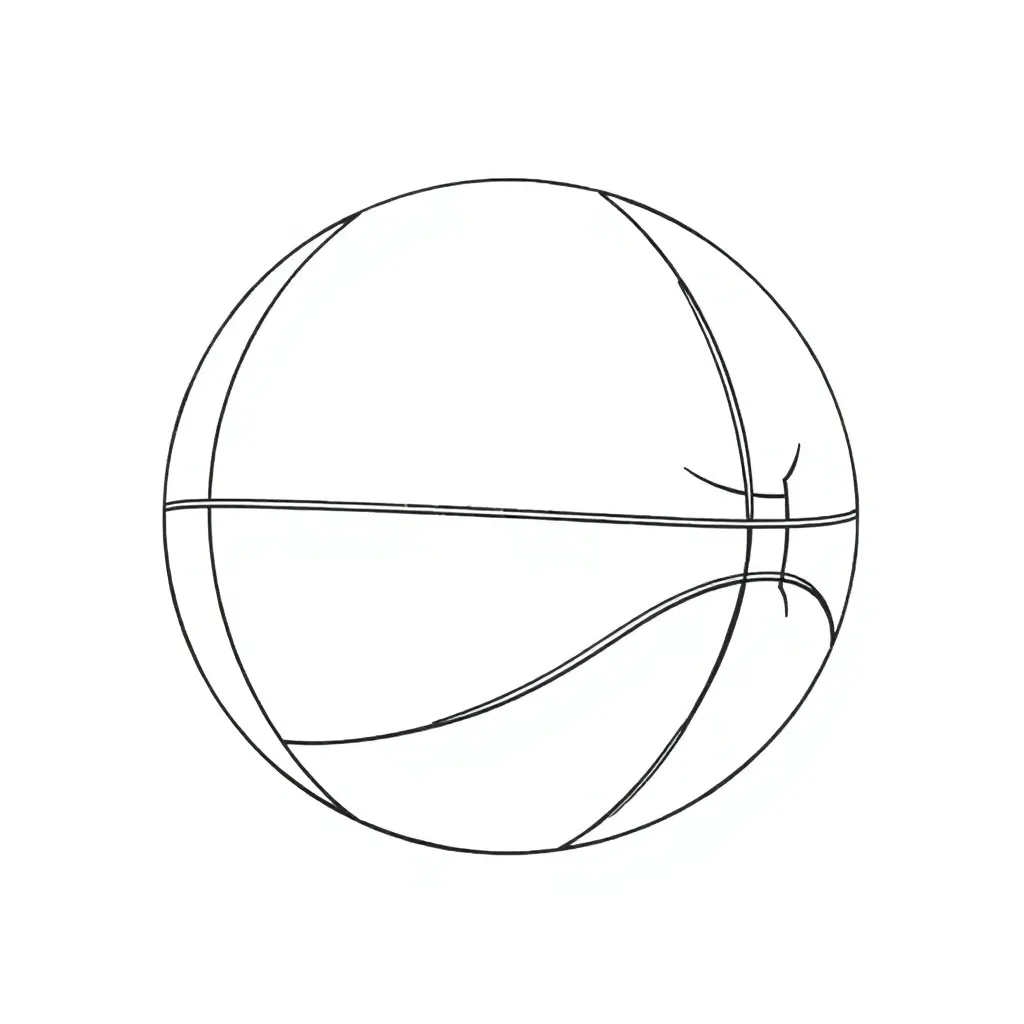 Basketball coloring page